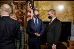 February 15, 2022: Senator Kane joins Governor Tom Wolf to celebrate the creation of Pennsylvania’s Broadband Development Authority, which will manage at least $100 million in federal aid to coordinate the rollout of broadband across Pennsylvania.