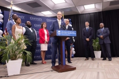 August 2, 2024: Sens. Kane and Hughes joined Gov. Shapiro at Cheyney University for a news conference and ceremonial bill signing to highlight advances in higher education including new funding, accessibility, and accountability measures.