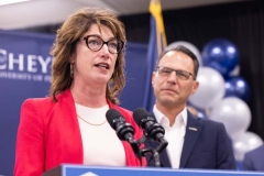 August 2, 2024: Sens. Kane and Hughes joined Gov. Shapiro at Cheyney University for a news conference and ceremonial bill signing to highlight advances in higher education including new funding, accessibility, and accountability measures.