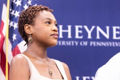 August 2, 2024: Sens. Kane and Hughes joined Gov. Shapiro at Cheyney University for a news conference and ceremonial bill signing to highlight advances in higher education including new funding, accessibility, and accountability measures.