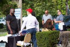 September 16, 2021: Sen. Kane joined state Rep. Brian Kirkland and Chester City officials for a Health Fair at City Hall.  Visitors were provided with flu shots as well as advice on health concerns, health insurance, personal safety and government services available to help keep people going strong into the fall.