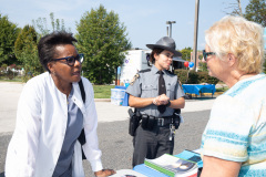 September 16, 2021: Sen. Kane joined state Rep. Brian Kirkland and Chester City officials for a Health Fair at City Hall.  Visitors were provided with flu shots as well as advice on health concerns, health insurance, personal safety and government services available to help keep people going strong into the fall.