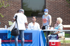 September 16, 2021: Sen. Kane joined state Rep. Brian Kirkland and Chester City officials for a Health Fair at City Hall.  Visitors were provided with flu shots as well as advice on health concerns, health insurance, personal safety and government services available to help keep people going strong into the fall.