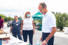 September 16, 2021: Sen. Kane joined state Rep. Brian Kirkland and Chester City officials for a Health Fair at City Hall.  Visitors were provided with flu shots as well as advice on health concerns, health insurance, personal safety and government services available to help keep people going strong into the fall.