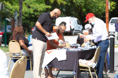 September 16, 2021: Sen. Kane joined state Rep. Brian Kirkland and Chester City officials for a Health Fair at City Hall.  Visitors were provided with flu shots as well as advice on health concerns, health insurance, personal safety and government services available to help keep people going strong into the fall.