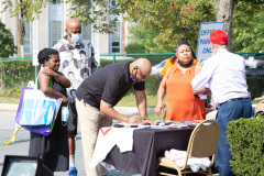 September 16, 2021: Sen. Kane joined state Rep. Brian Kirkland and Chester City officials for a Health Fair at City Hall.  Visitors were provided with flu shots as well as advice on health concerns, health insurance, personal safety and government services available to help keep people going strong into the fall.
