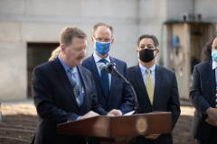 May 11, 2021: Senator Kane participates in the  PA Hunger Garden Dedication at the state Capitol. The bipartisan, bicameral Hunger Caucus works together with local master gardeners to provide hundreds of pounds of food from this garden every year for local organizations that fight food insecurity, including Downtown Daily Bread and the Central PA Food Bank.