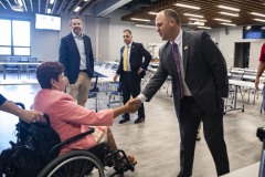 September 21, 2023: Sens. Tartaglione, Kane and Kearney visited the IBEW Local 126 Training and Safety Center in Worcester Township, Montgomery County today for a tour of the facility and a discussion of the future of broadband and employment training in Pennsylvania.