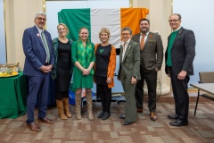 March 18, 2024: Senators Kane & Kearney celebrate with the Irish American Caucus at Capitol Building.