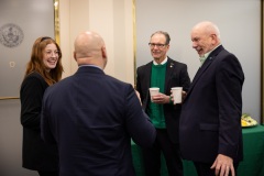 March 18, 2024: Senators Kane & Kearney celebrate with the Irish American Caucus at Capitol Building.