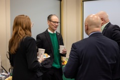 March 18, 2024: Senators Kane & Kearney celebrate with the Irish American Caucus at Capitol Building.