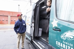 May 10, 2024: Sen. Kane visited Marcus Hook Elementary School in Marcus Hook, Delaware County, where students were being offered free eye tests through the Philadelphia Eagles Mobile Eye Screening van.  Part of the national Vision to Learn effort, and supported by the Philadelphia Eagles Charitable Foundation, the van provides more than 10,000 free screenings each year, detecting hundreds of treatable eye problems in young students. Sen. Kane presented organizers with a $60,000 grant in support of their work.