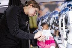 May 10, 2024: Sen. Kane visited Marcus Hook Elementary School in Marcus Hook, Delaware County, where students were being offered free eye tests through the Philadelphia Eagles Mobile Eye Screening van.  Part of the national Vision to Learn effort, and supported by the Philadelphia Eagles Charitable Foundation, the van provides more than 10,000 free screenings each year, detecting hundreds of treatable eye problems in young students. Sen. Kane presented organizers with a $60,000 grant in support of their work.