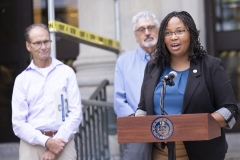 August 29, 2024: Sens. Kane and Kearney were joined by Sen. Amanda Cappelletti and U.S. Rep. Mary Gay Scanlon for their annual Overdose Awareness Day Vigil in Media, Delaware County.