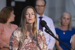 August 31, 2023: Sens. Kane and Kearney held their third annual Overdose Awareness Vigil in front of the Delaware County Courthouse in Media.