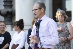 August 31, 2023: Sens. Kane and Kearney held their third annual Overdose Awareness Vigil in front of the Delaware County Courthouse in Media.