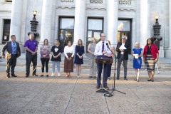 August 31, 2023: Sens. Kane and Kearney held their third annual Overdose Awareness Vigil in front of the Delaware County Courthouse in Media.