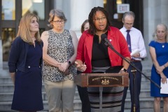 August 31, 2023: Sens. Kane and Kearney held their third annual Overdose Awareness Vigil in front of the Delaware County Courthouse in Media.