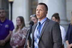 August 31, 2023: Sens. Kane and Kearney held their third annual Overdose Awareness Vigil in front of the Delaware County Courthouse in Media.
