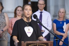 August 31, 2023: Sens. Kane and Kearney held their third annual Overdose Awareness Vigil in front of the Delaware County Courthouse in Media.