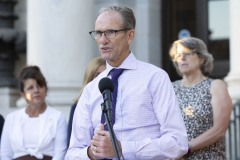 August 31, 2023: Sens. Kane and Kearney held their third annual Overdose Awareness Vigil in front of the Delaware County Courthouse in Media.