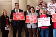 June 14, 2022: Senator Kane attends a Nurses Safe Staffing Rally hosted by PASNAP  in Harrisburg.