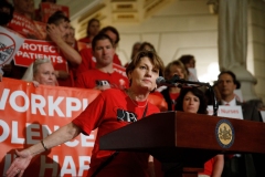 June 14, 2022: Senator Kane attends a Nurses Safe Staffing Rally hosted by PASNAP  in Harrisburg.