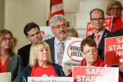 June 14, 2022: Senator Kane attends a Nurses Safe Staffing Rally hosted by PASNAP  in Harrisburg.