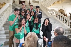 November 15, 2023: Senators Schwank and Kane hosted students from all over Pennsylvania in the Main Rotunda today to bring awareness to increased struggles with mental health in schools and for passage of Senate Bill 886 which would allow excused mental health days in PA.