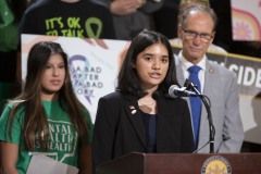 November 15, 2023: Senators Schwank and Kane hosted students from all over Pennsylvania in the Main Rotunda today to bring awareness to increased struggles with mental health in schools and for passage of Senate Bill 886 which would allow excused mental health days in PA.