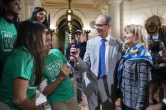 November 15, 2023: Senators Schwank and Kane hosted students from all over Pennsylvania in the Main Rotunda today to bring awareness to increased struggles with mental health in schools and for passage of Senate Bill 886 which would allow excused mental health days in PA.