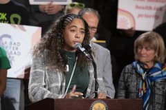 November 15, 2023: Senators Schwank and Kane hosted students from all over Pennsylvania in the Main Rotunda today to bring awareness to increased struggles with mental health in schools and for passage of Senate Bill 886 which would allow excused mental health days in PA.