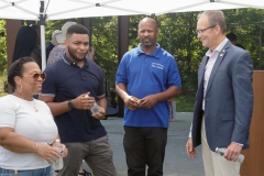 May 31, 2022: Senator Kane presents check to Upper Chichester Library will receive a $2 million grant from the Redevelopment Assistance Capital Program. This grant funding will go toward the construction and planning of the new Library and Resource Center.