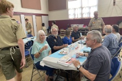 May 21, 2022: Senator John Kane and Boy Scout Troop 260 hosted a Veteran's Breakfast at Elam United Methodist Church. All veterans and their families in Senate District 9 were invited to enjoy FREE hot breakfast. Vendors were on site to provide veteran resources.