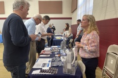 May 21, 2022: Senator John Kane and Boy Scout Troop 260 hosted a Veteran's Breakfast at Elam United Methodist Church. All veterans and their families in Senate District 9 were invited to enjoy FREE hot breakfast. Vendors were on site to provide veteran resources.