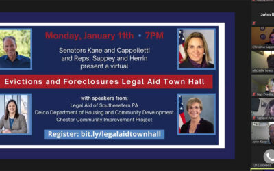 Senators Kane and Cappelletti and Reps. Herrin and Sappey Host Virtual Town Hall on Evictions and Foreclosures