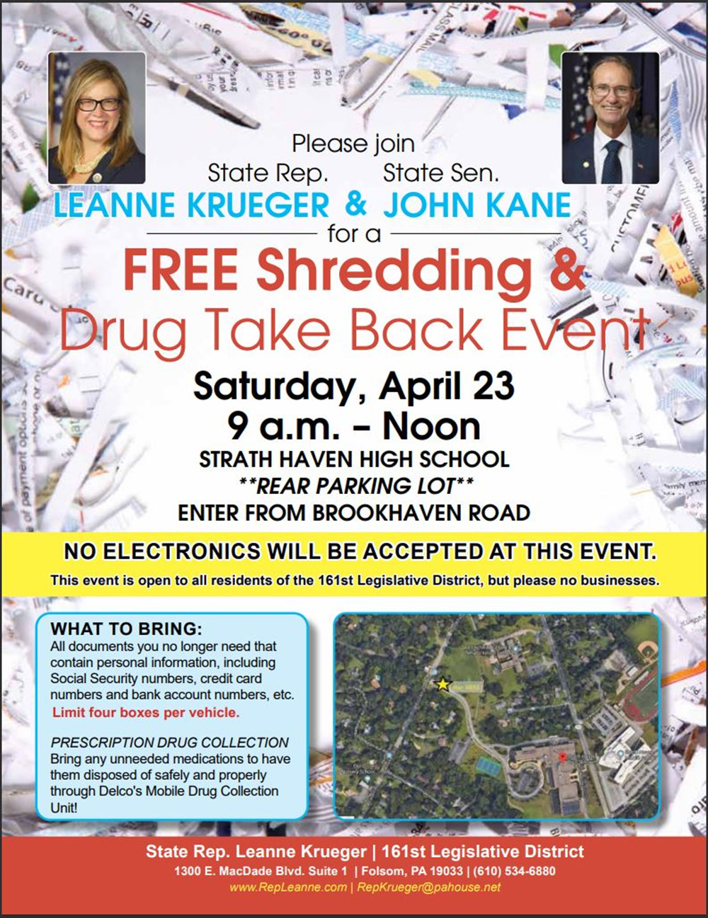 FREE Shredding & Drug Take Back - April 23, 2022