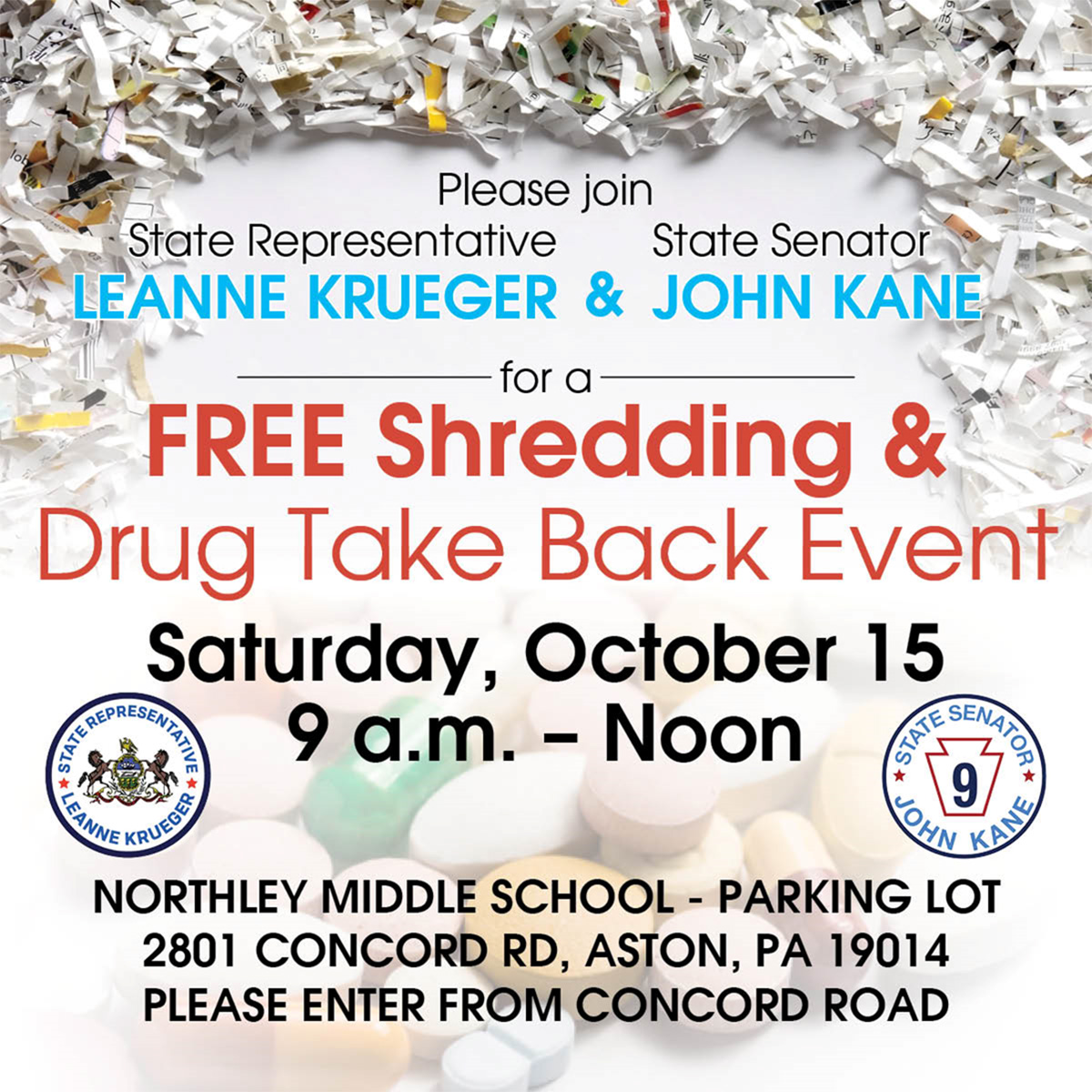 FREE Shredding & Drug Take Back Event