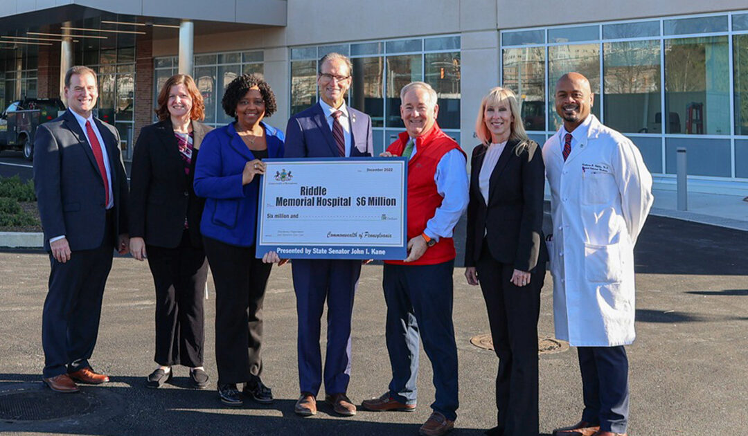 Senator John I. Kane Announces $6 Million Grant Award for Riddle Memorial Hospital Project