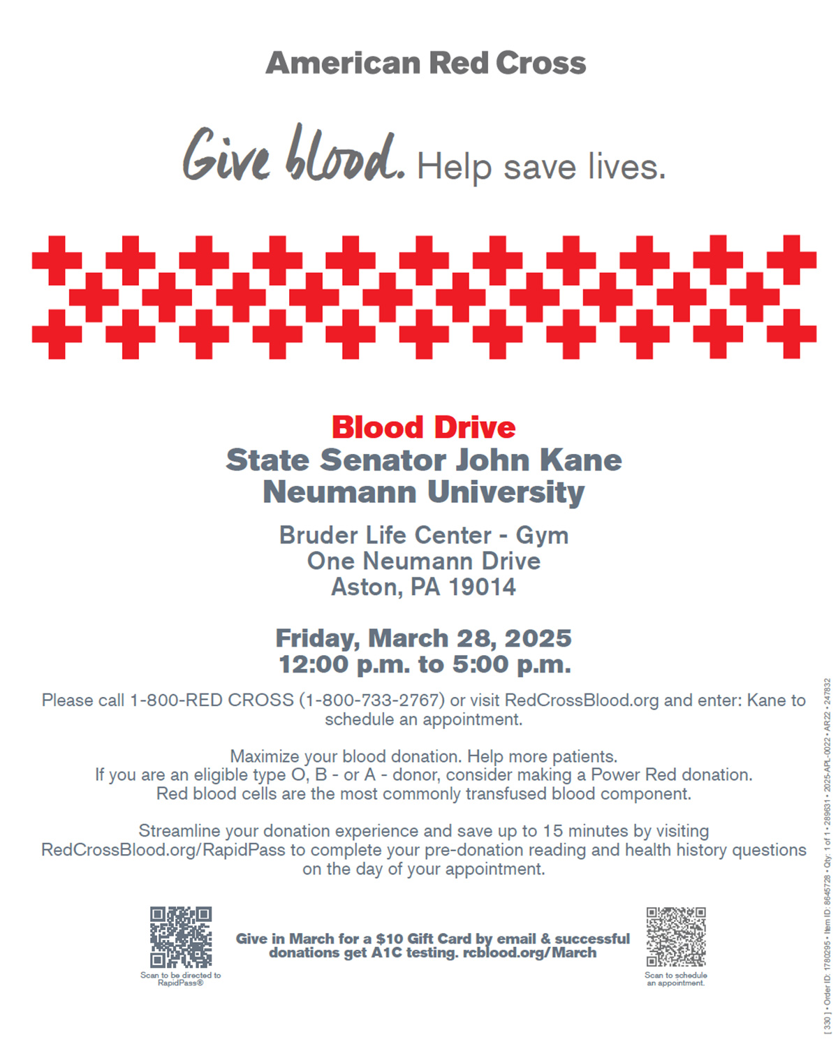 Blood Drive - March 28, 2025