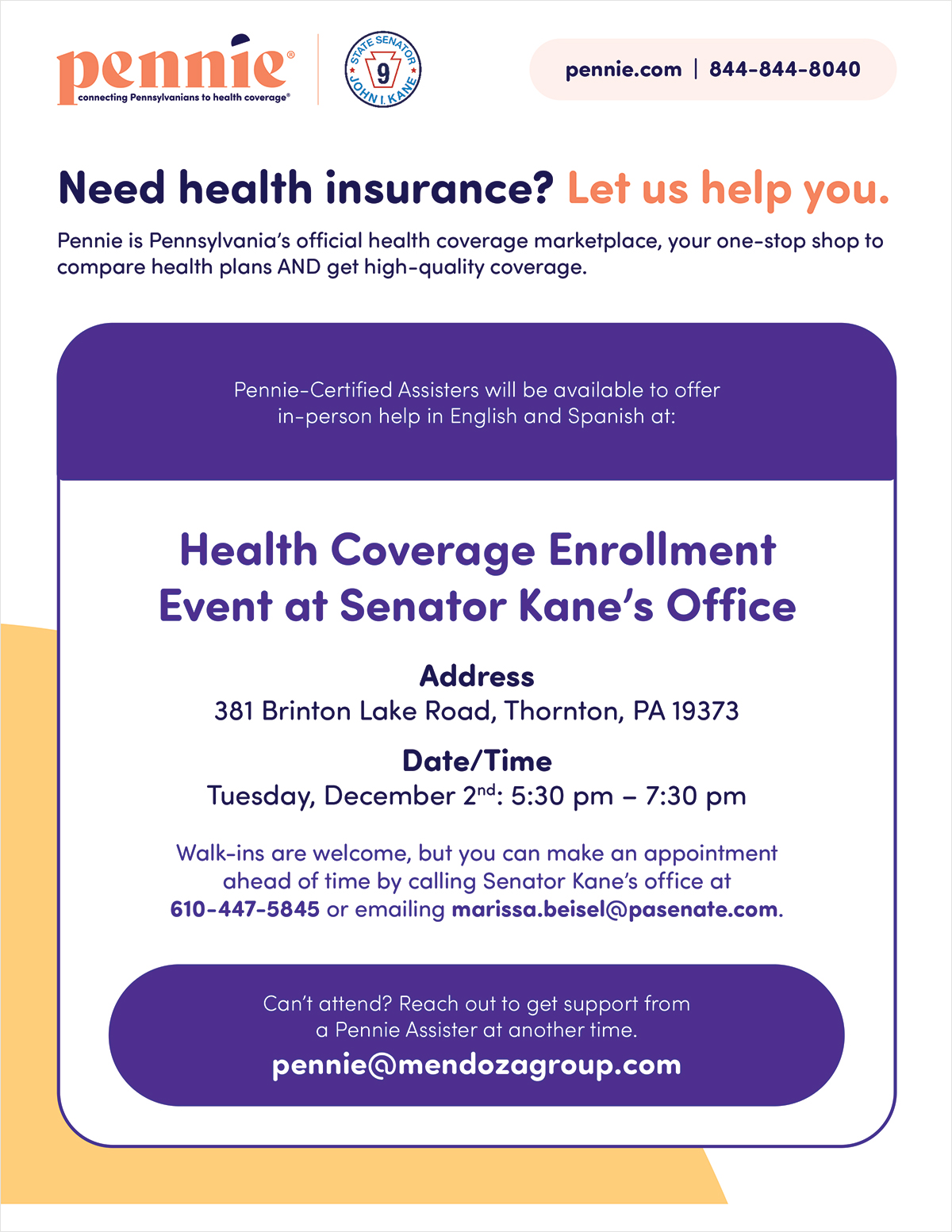 Pennie Registration Event - December 2, 2025