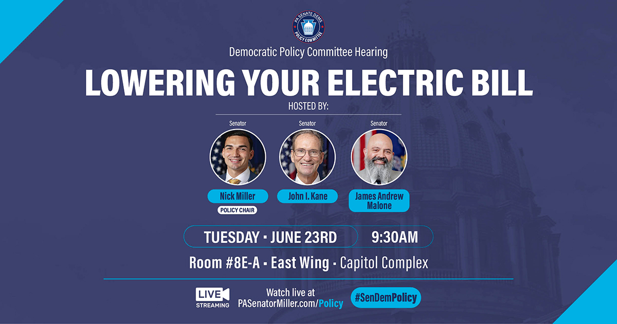 Policy Hearing - Lowering Your Electric Bill